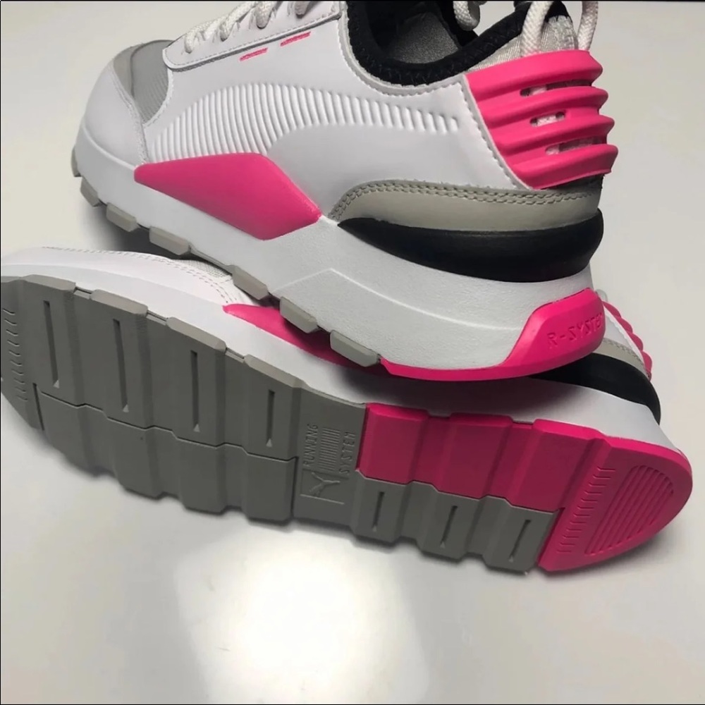 NEW Kids Puma RS-O System Pink/Grey/Wht - Picture 4 of 4